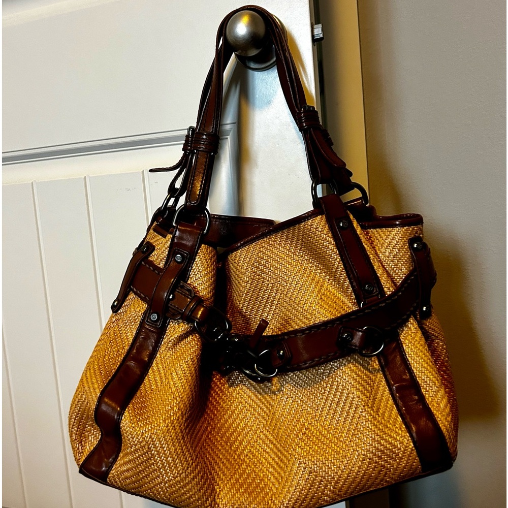 Wicker/Leather bag